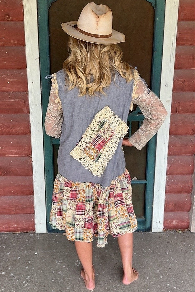 Wildflower Patchwork Tank Dress
