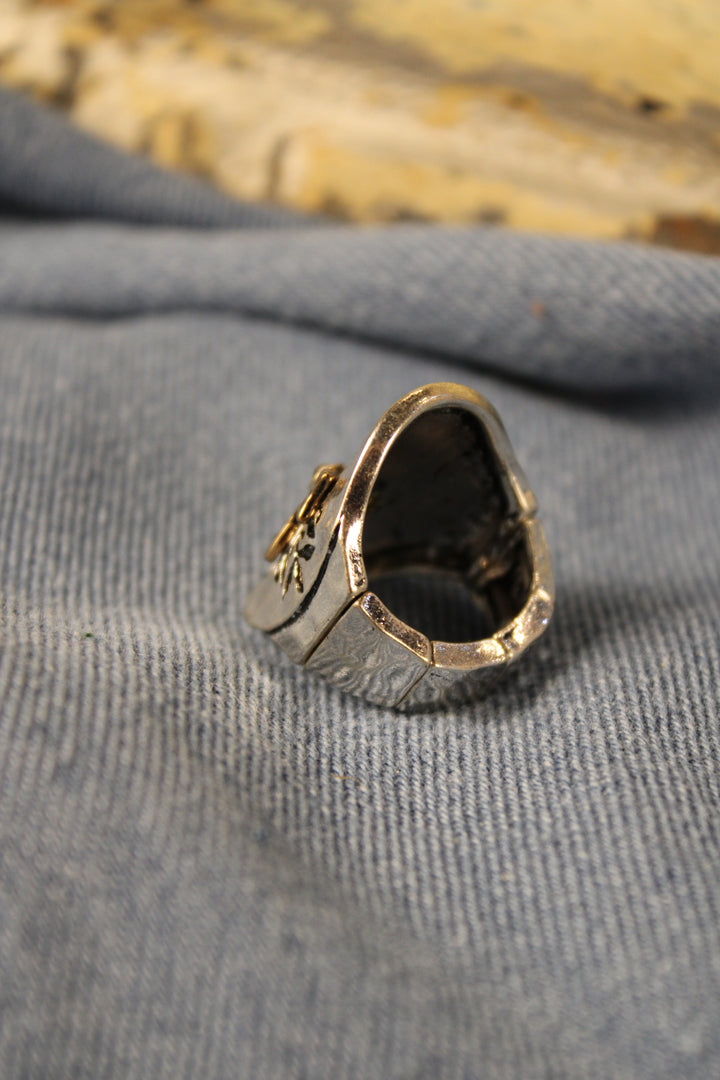 Gilded Harmony Arrow Ring