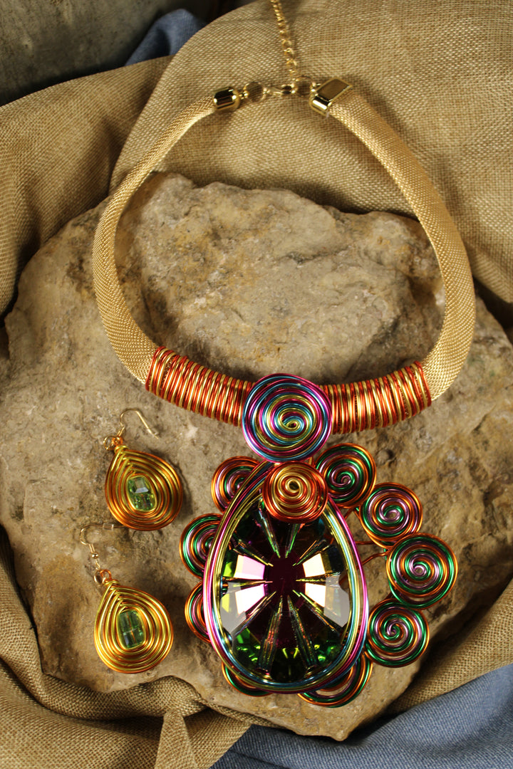 Volt And Gold Earrings