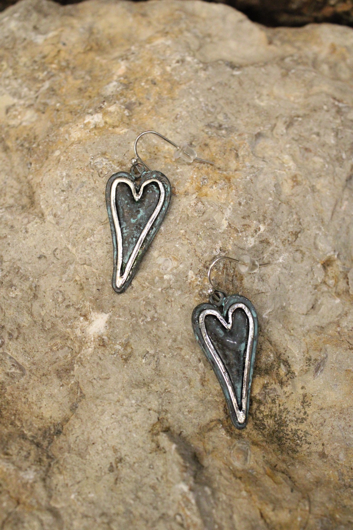 Silver Sea Sweethearts Earrings