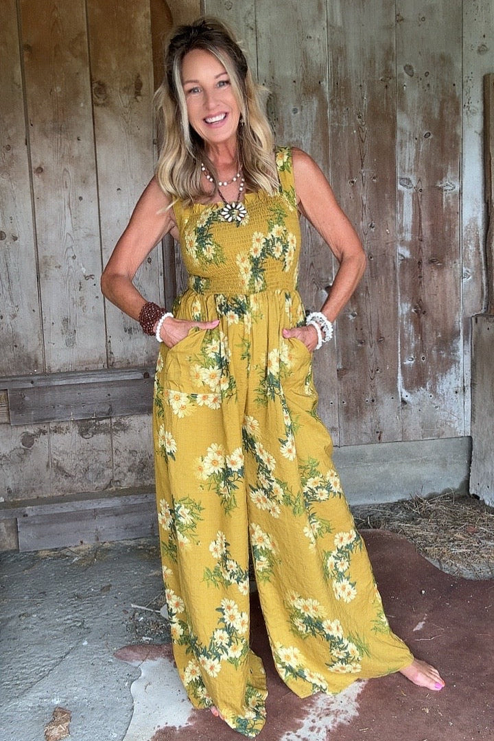 Mustard Meadows Romper