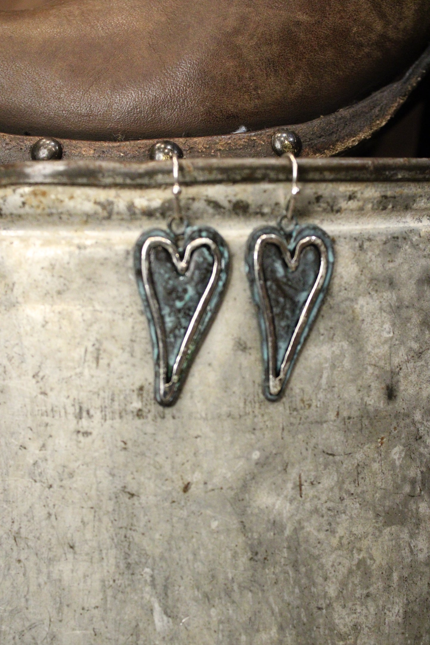 Silver Sea Sweethearts Earrings