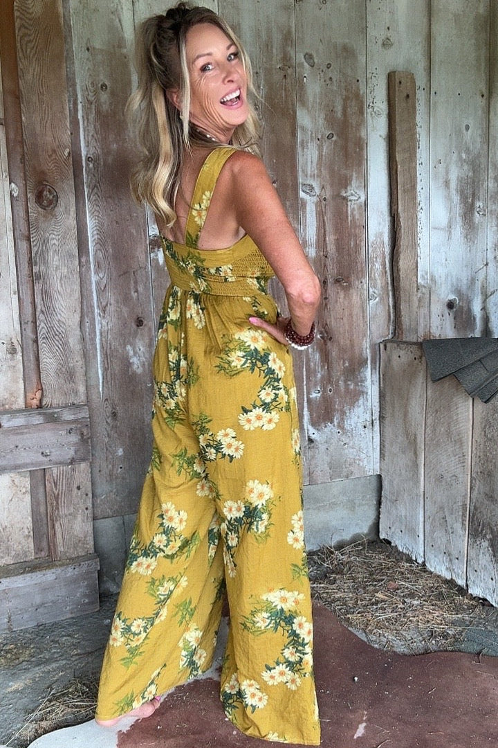 Mustard Meadows Romper