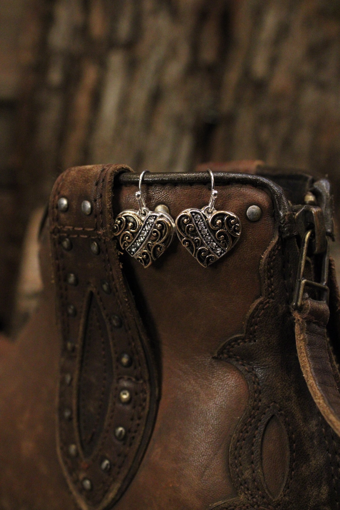 Two-Tone Sweethearts Earrings