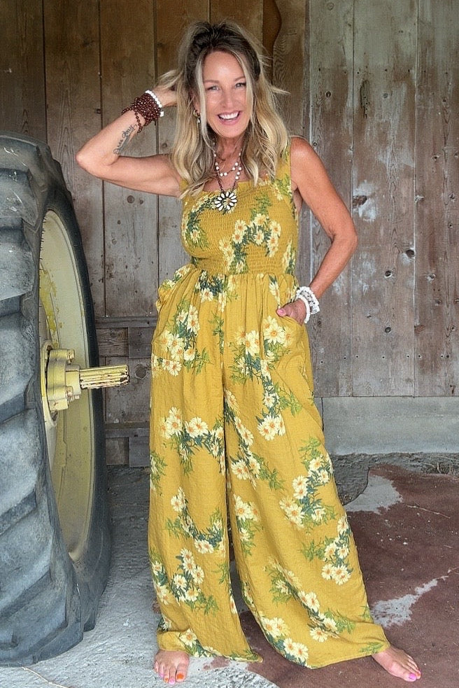 Mustard Meadows Romper