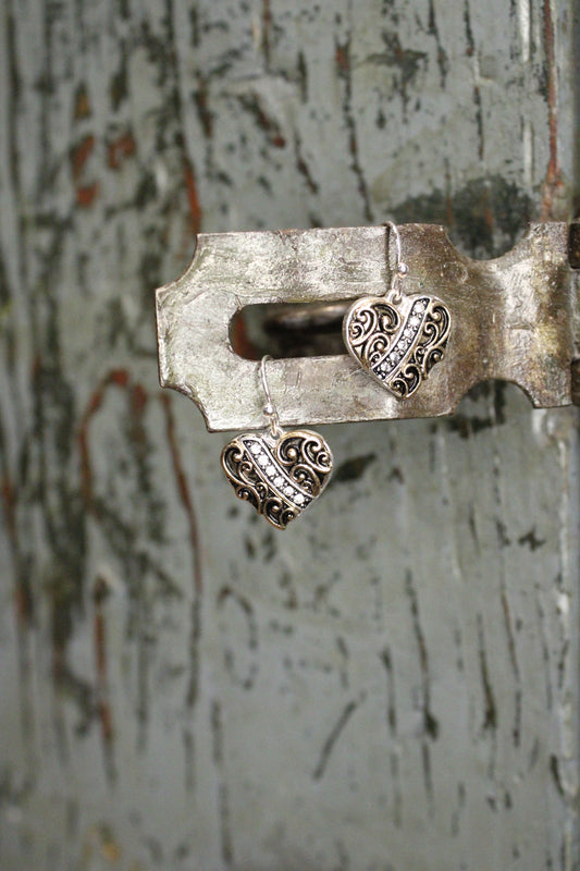 Two-Tone Sweethearts Earrings