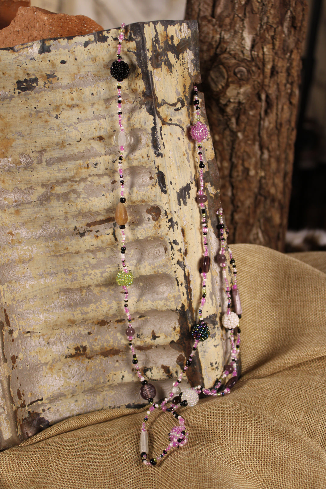 Lavender Bliss Beaded Necklace