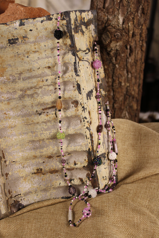 Lavender Bliss Beaded Necklace