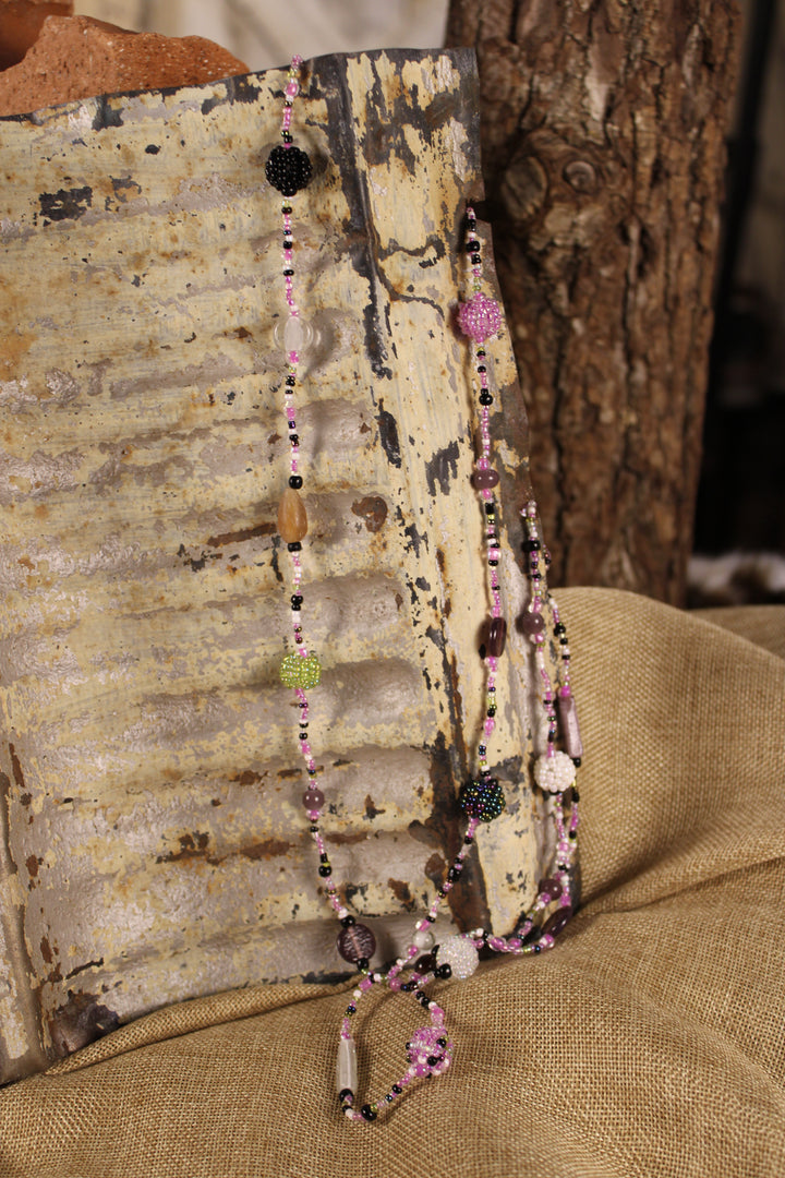 Lavender Bliss Beaded Necklace