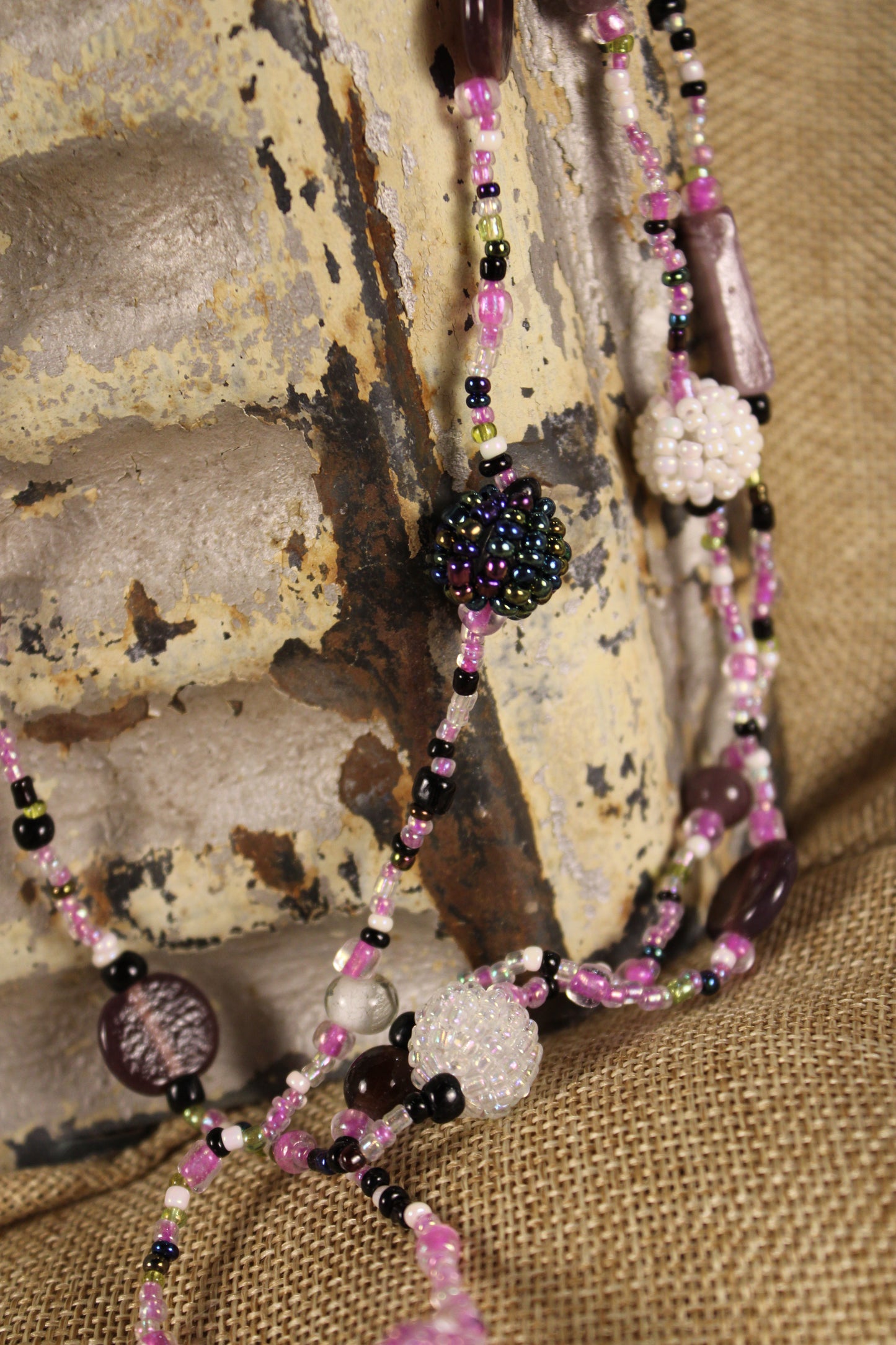 Lavender Bliss Beaded Necklace