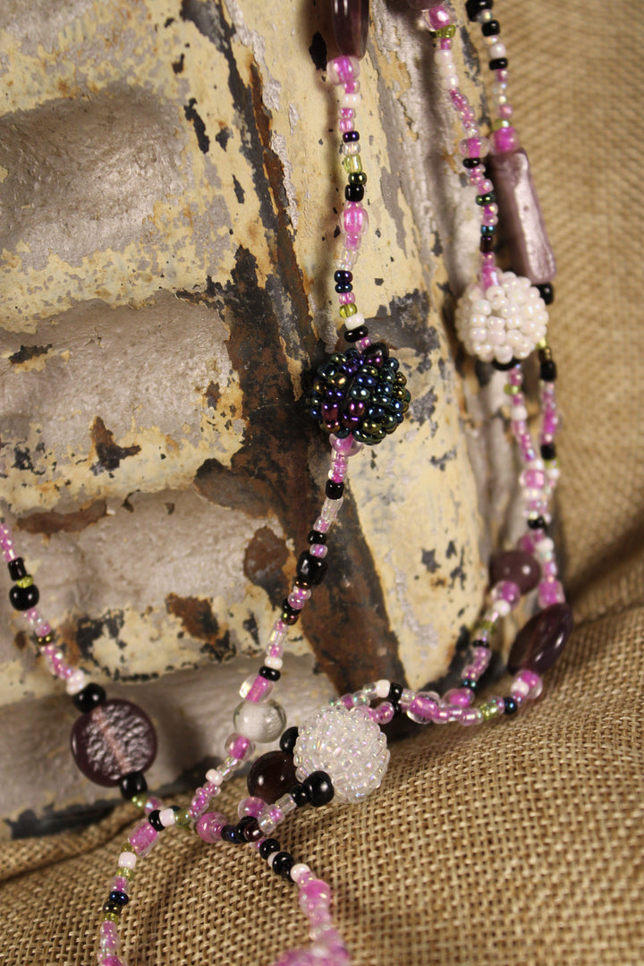 Lavender Bliss Beaded Necklace