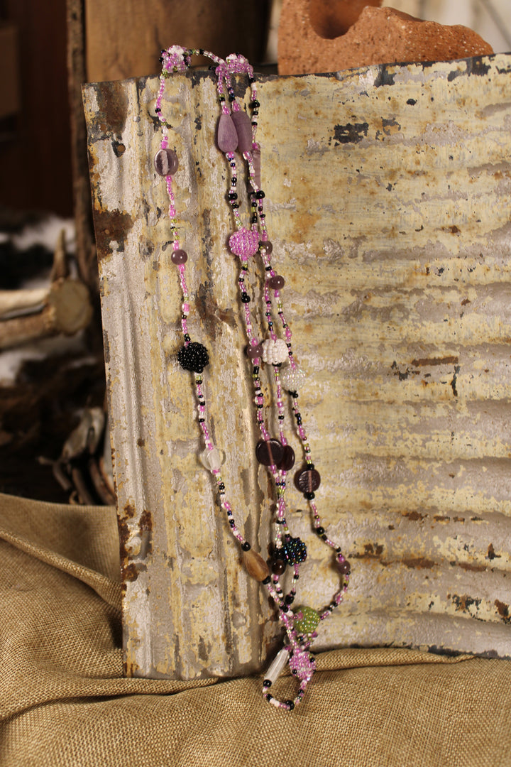 Lavender Bliss Beaded Necklace