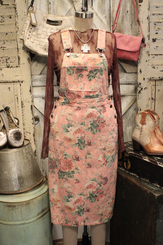 Peony Patch Overall Dress