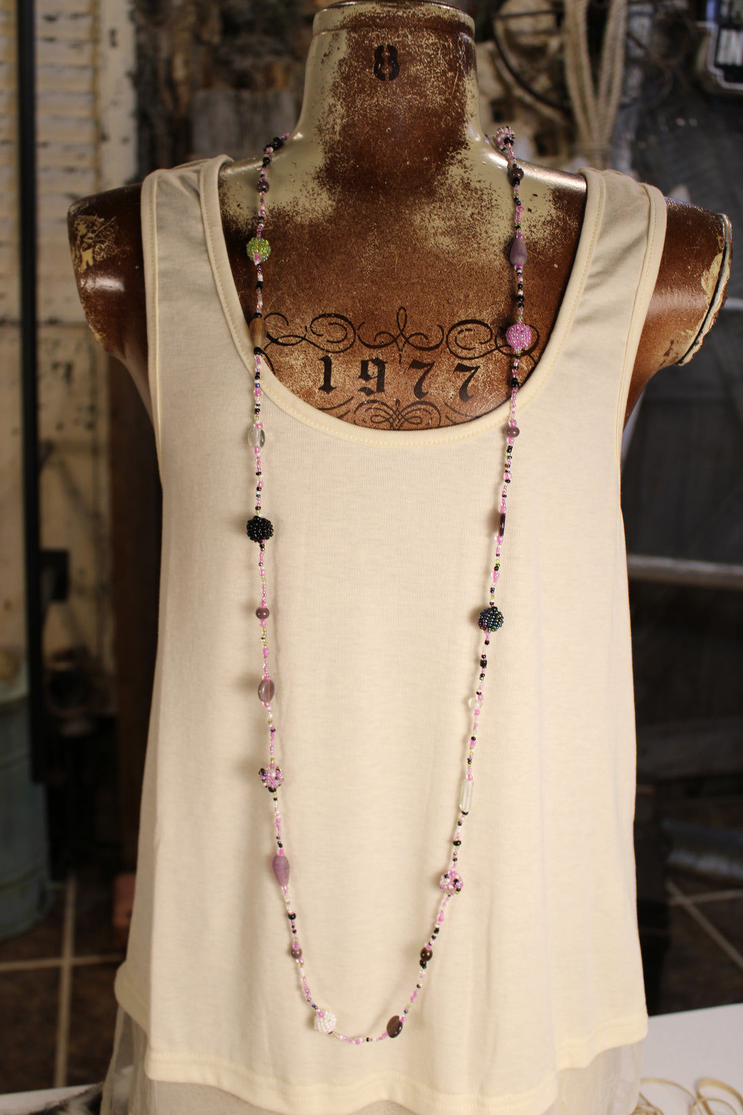 Lavender Bliss Beaded Necklace