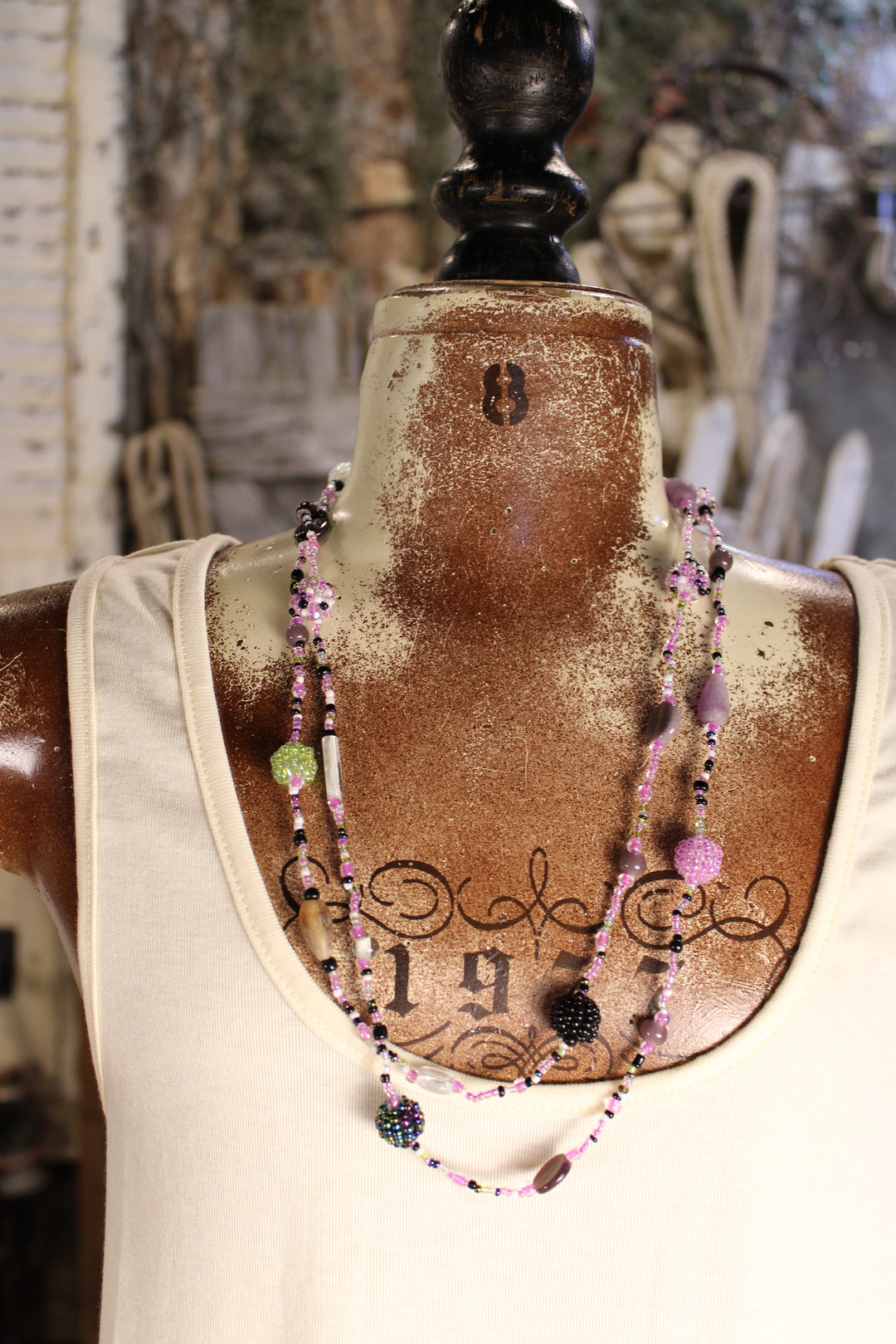Lavender Bliss Beaded Necklace