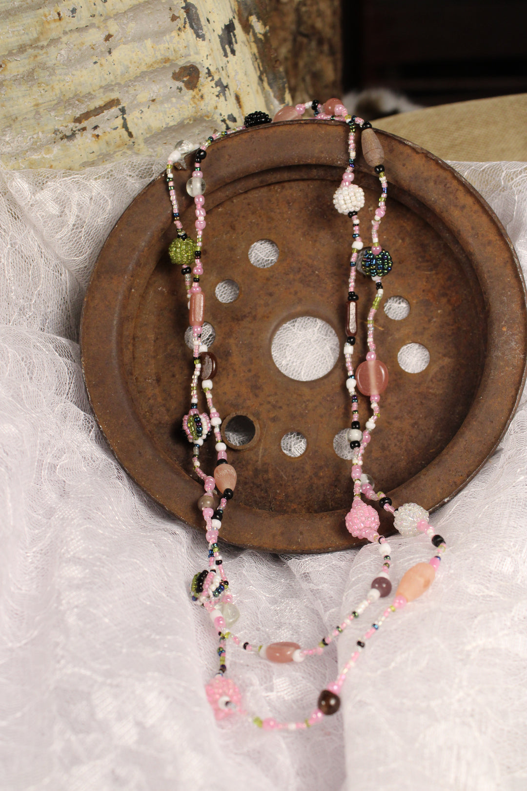 Azalea Bliss Beaded Necklace