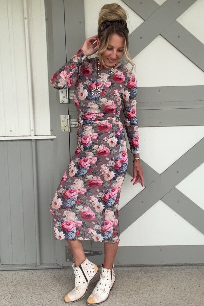 Rosewood Mesh Dress