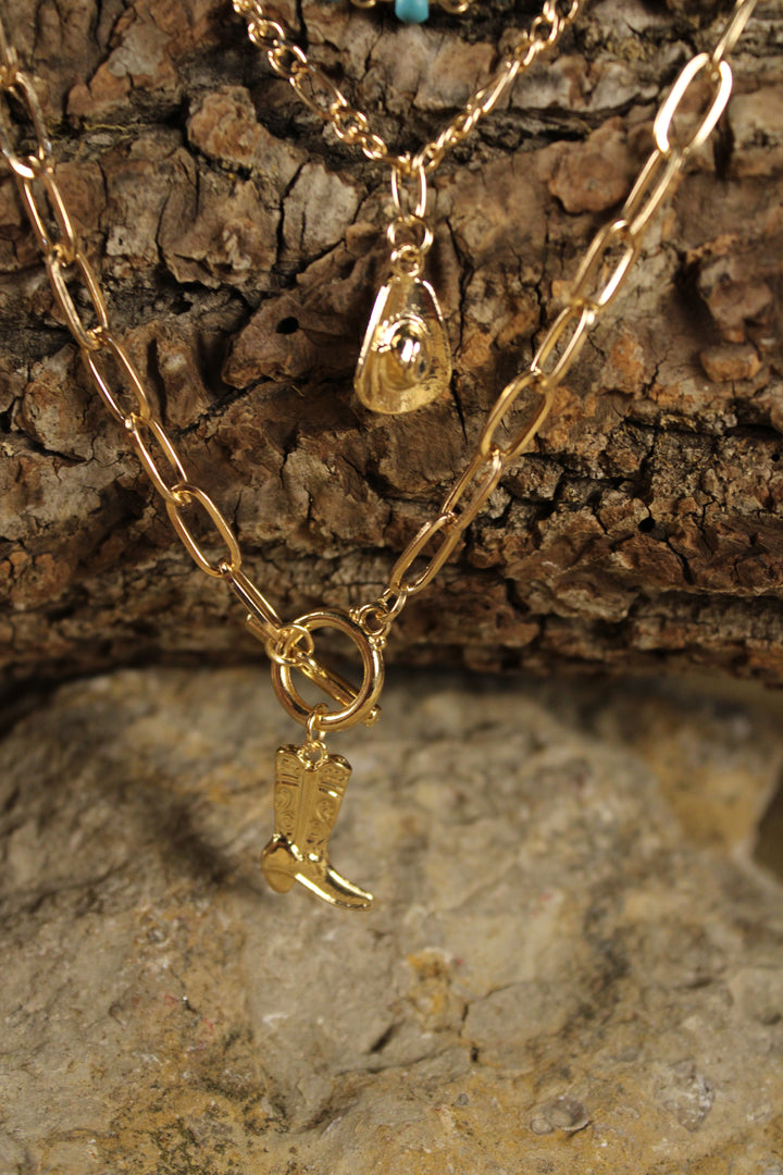 Gilded Frontier Charm Necklace