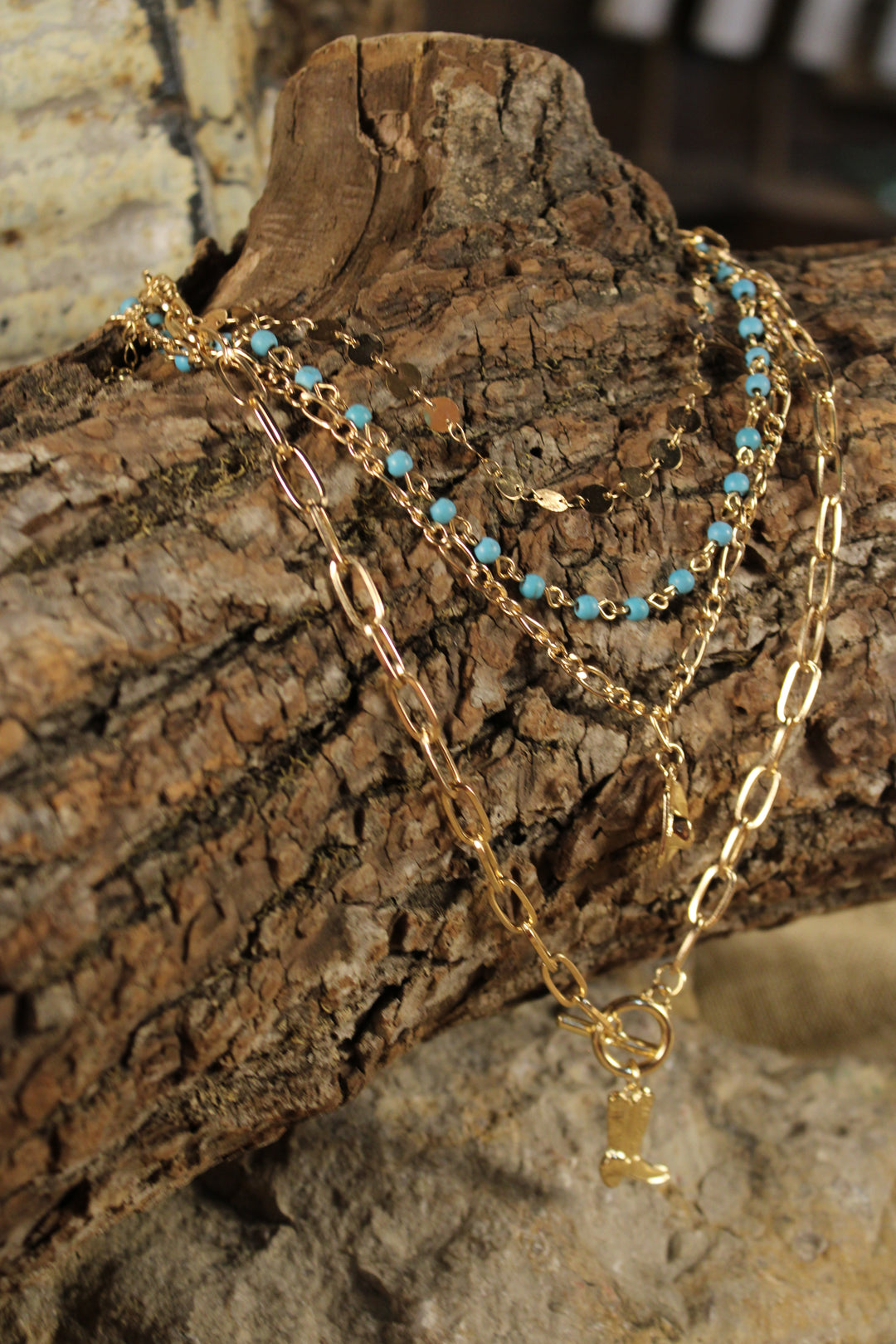 Gilded Frontier Charm Necklace