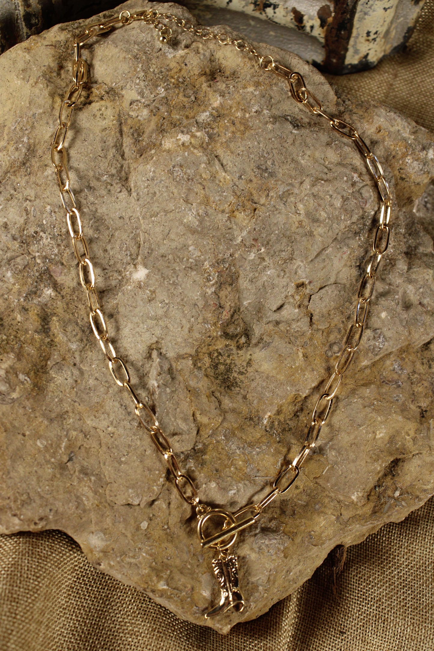 Gilded Frontier Charm Necklace