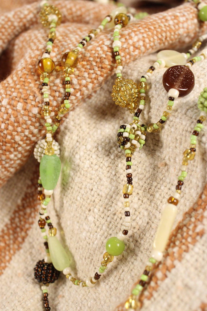Palm Bliss Beaded Necklace