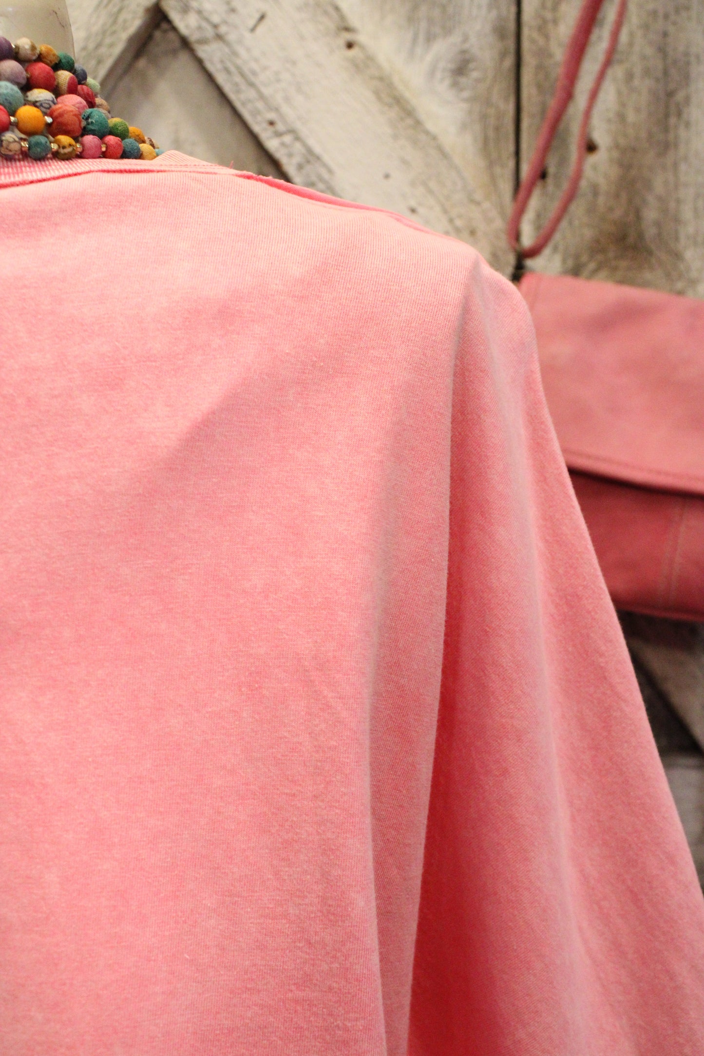 Pink Stardust Fringe Top