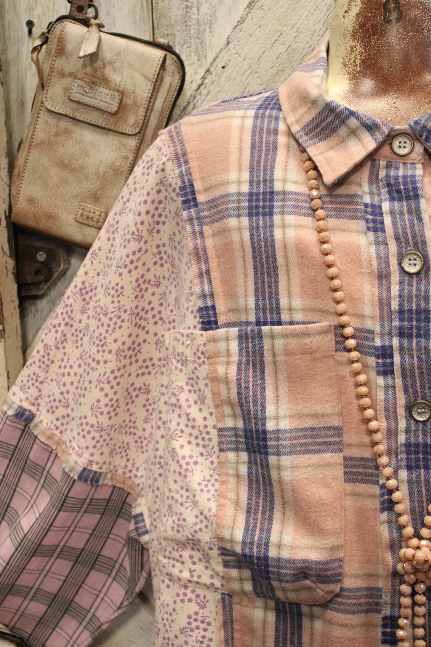 Garden Gingham Mix Top