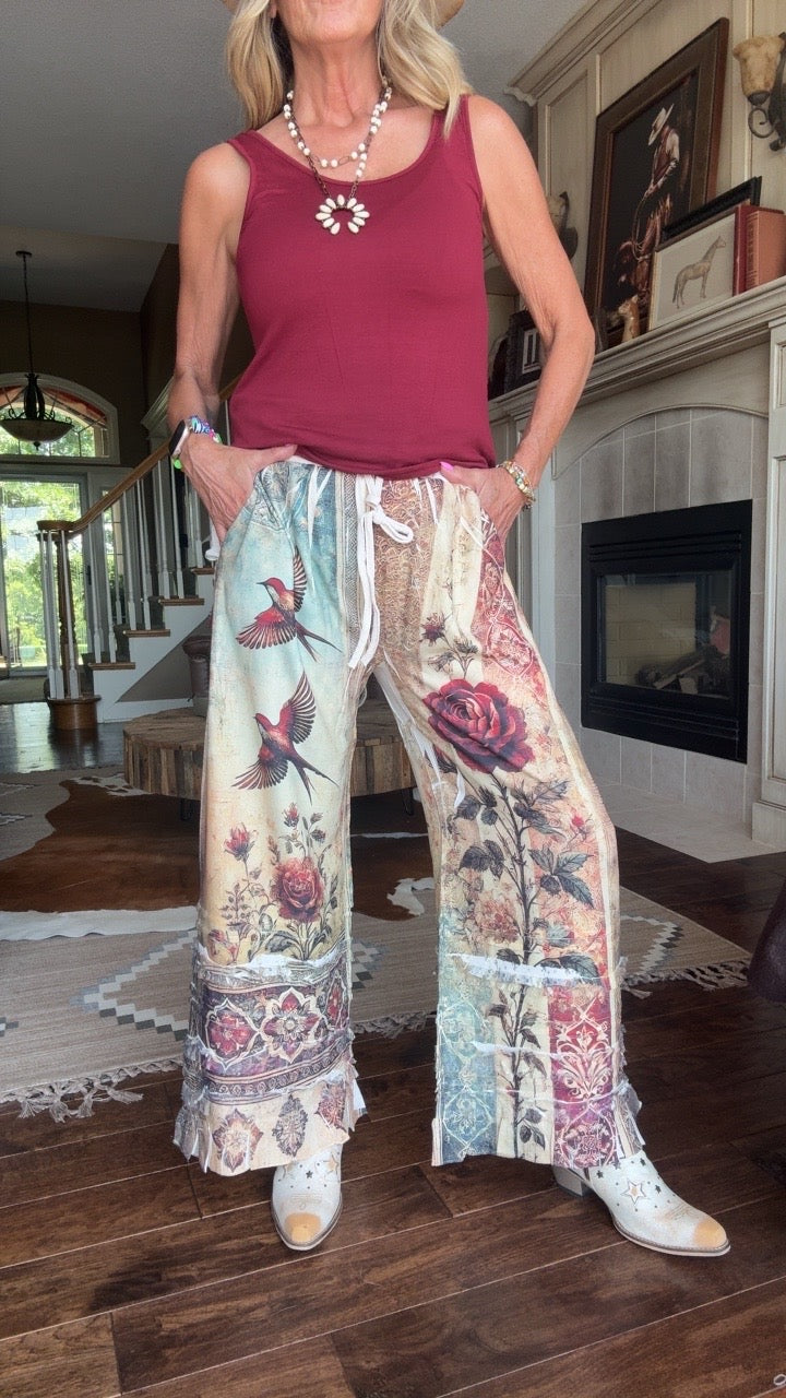Vintage Bird Pants
