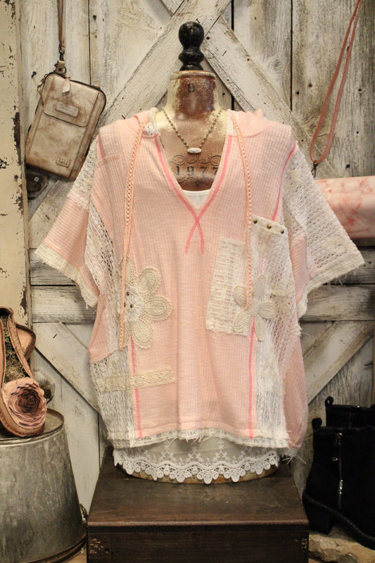 Cactus & Lace Blush Pink Casual Hoodie