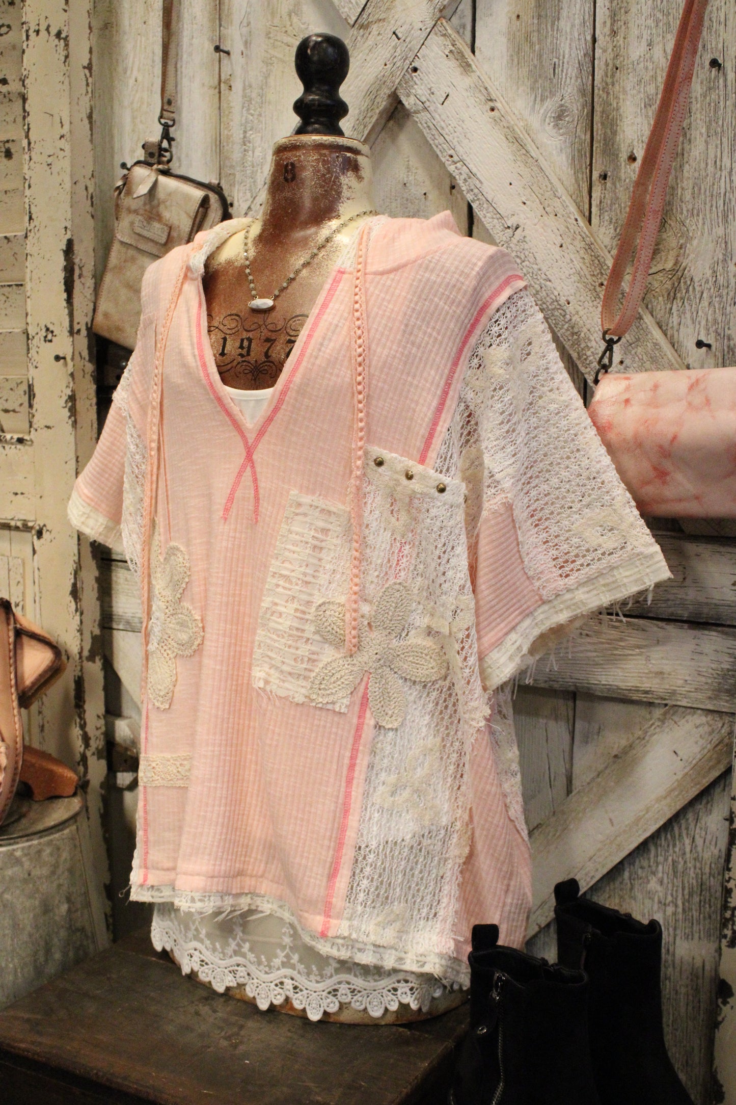 Cactus & Lace Blush Pink Casual Hoodie
