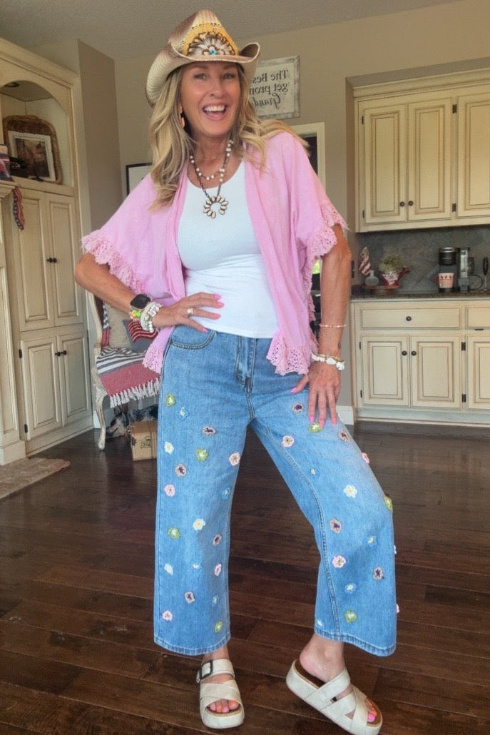 Blossom Fields Denim Jeans