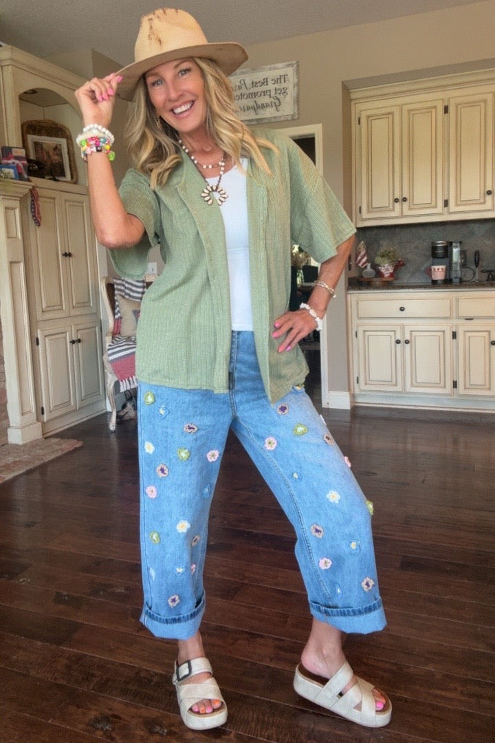 Cloverfield Button Down Blouse