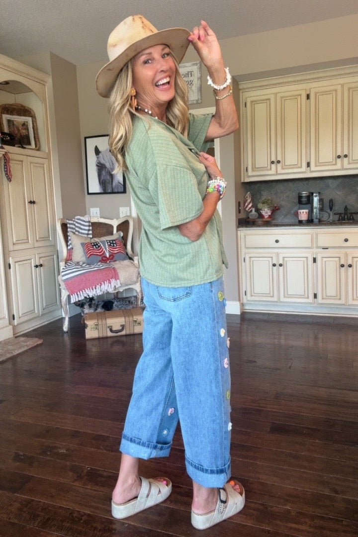 Cloverfield Button Down Blouse