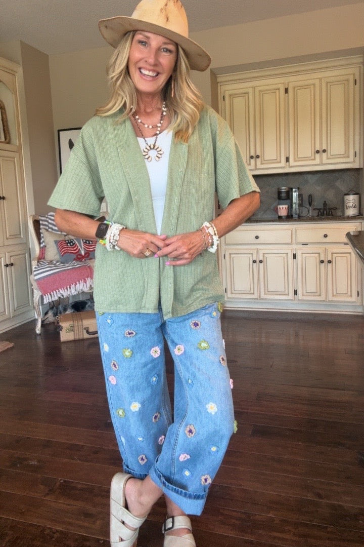 Blossom Fields Denim Jeans