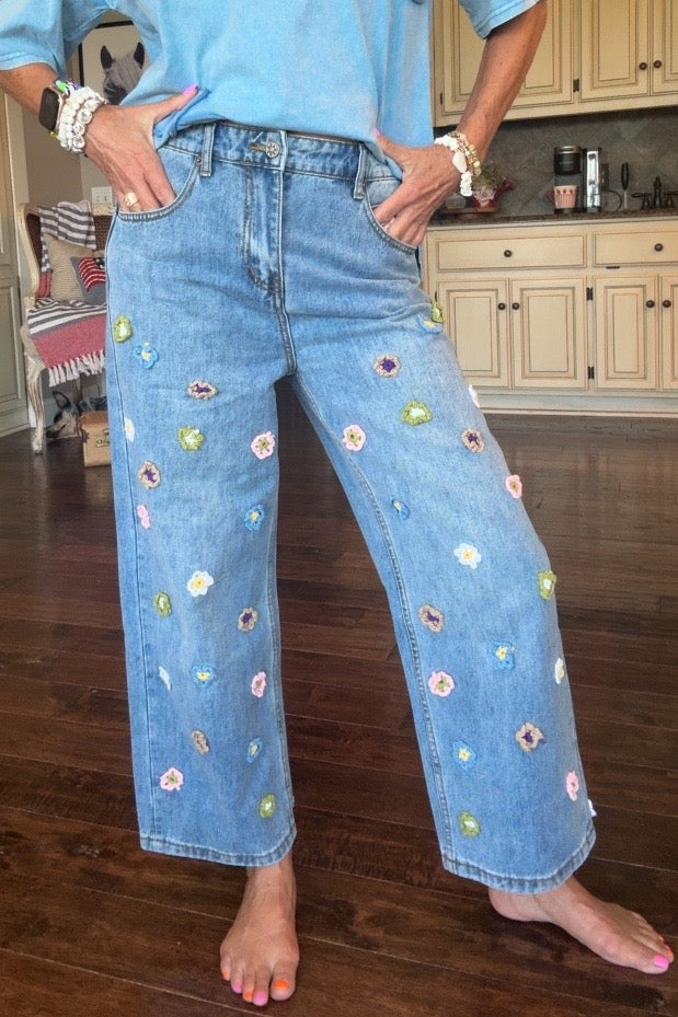 Blossom Fields Denim Jeans