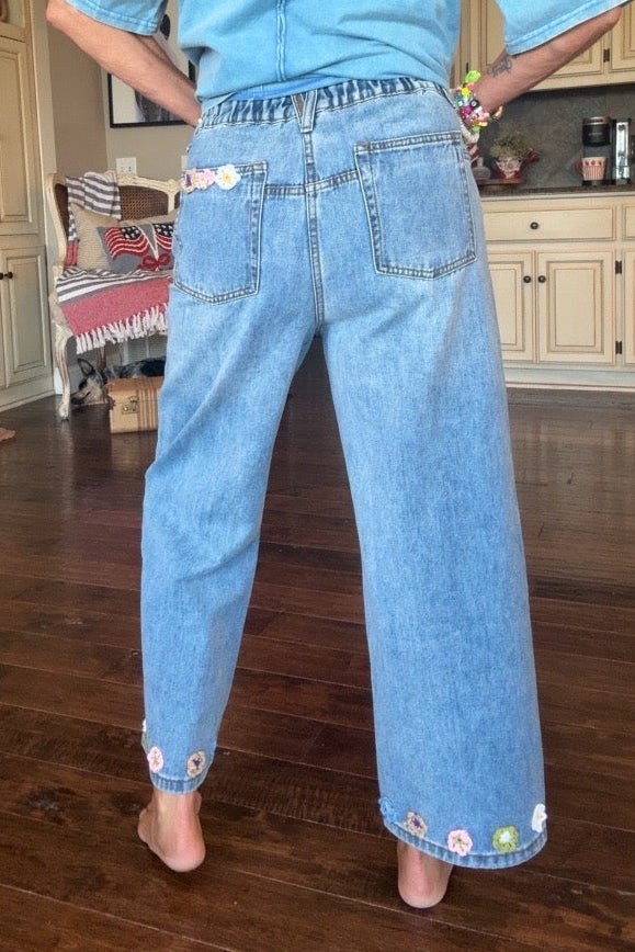 Blossom Fields Denim Jeans