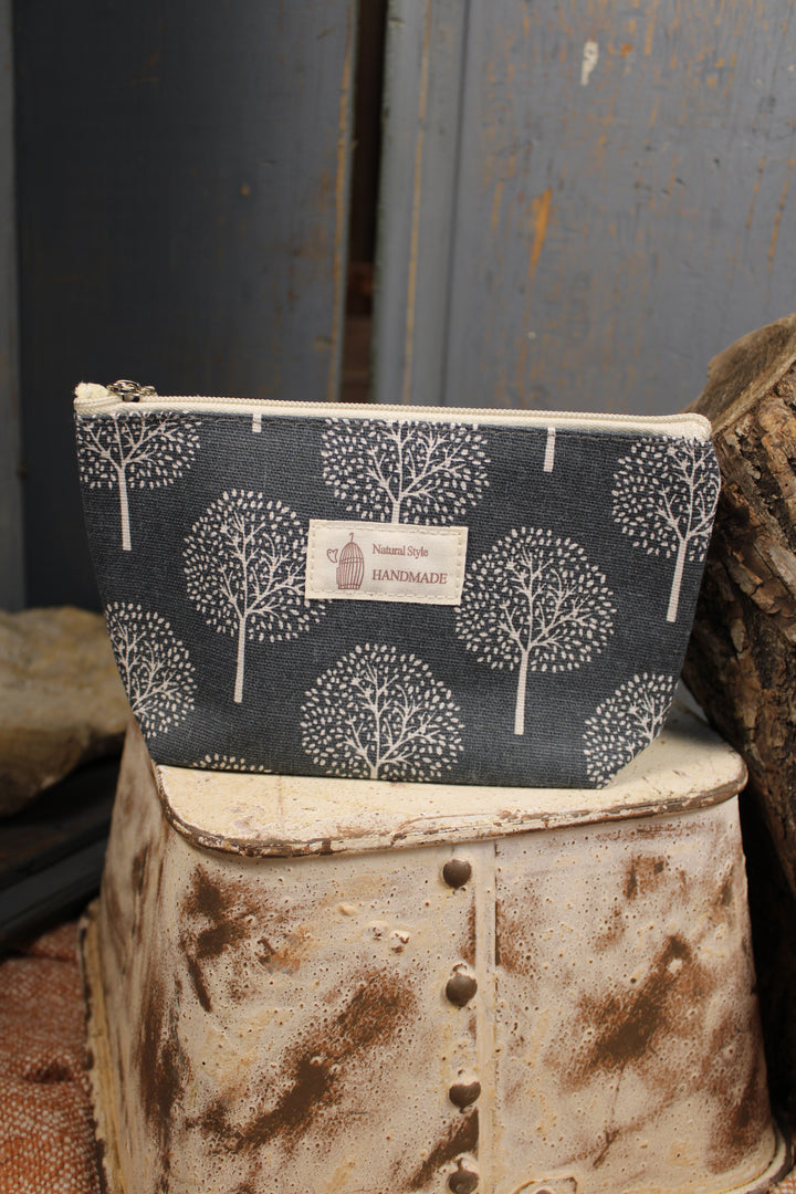 Silver Forest Zipper Pouch