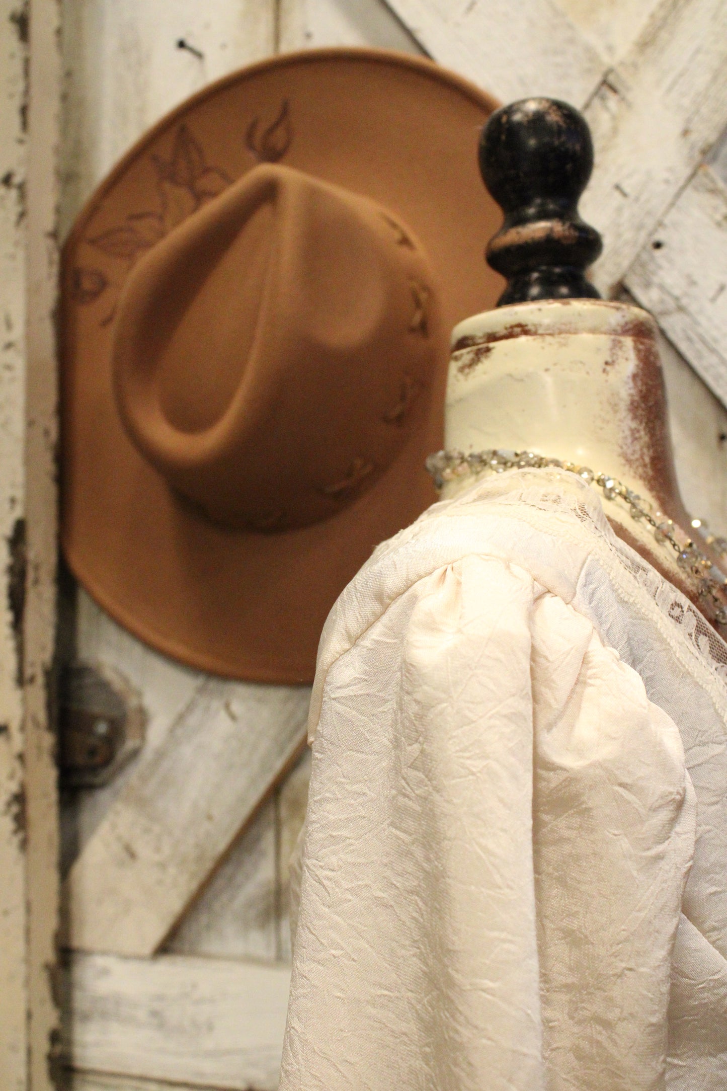 Champagne And Lace Blouse