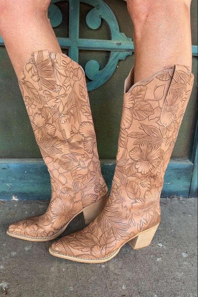 Flora Brown Boots