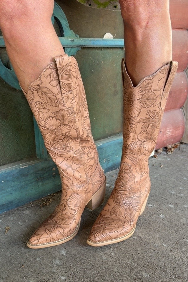 Flora Brown Boots