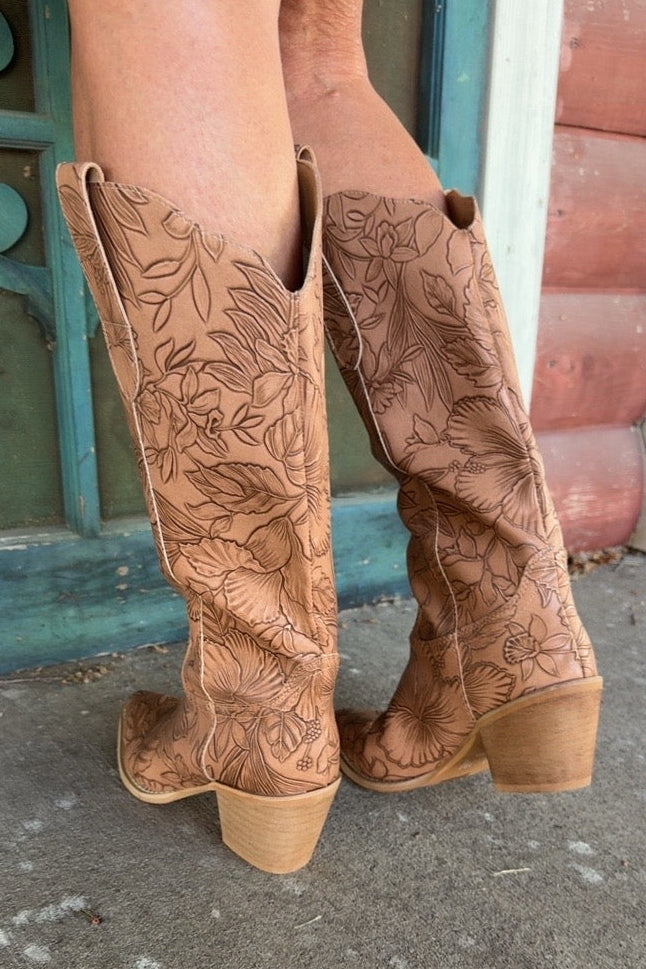 Flora Brown Boots