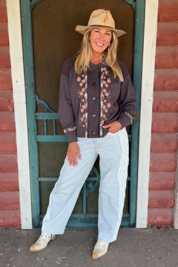 Brown Sugar Button Up Sweater