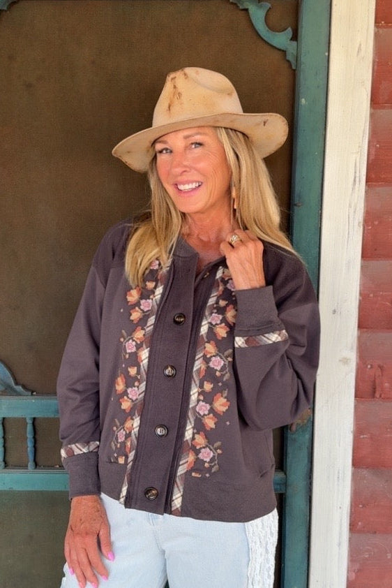 Brown Sugar Button Up Sweater