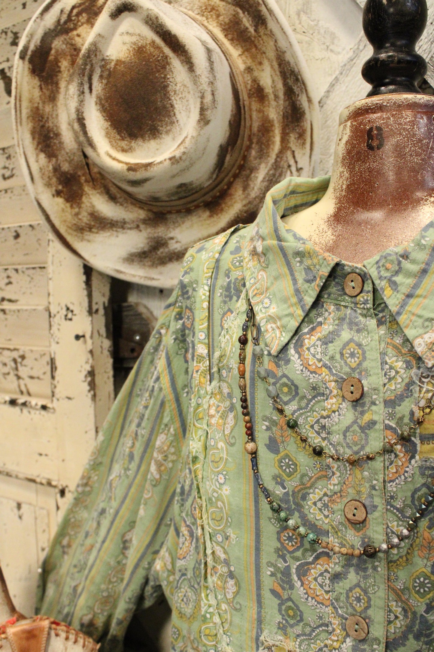 Paisley And Patches Button Down