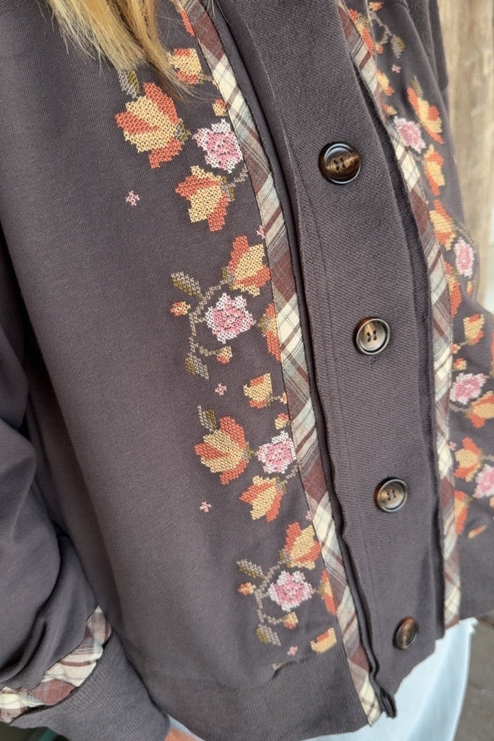 Brown Sugar Button Up Sweater