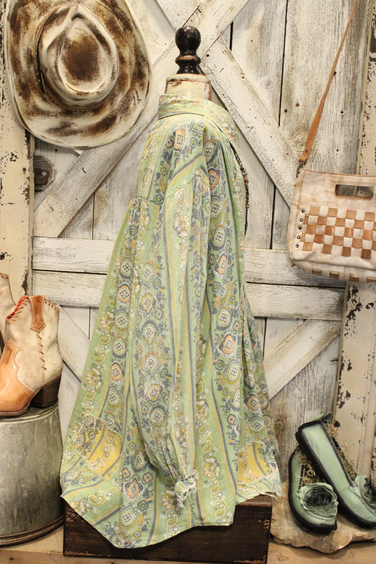 Paisley And Patches Button Down