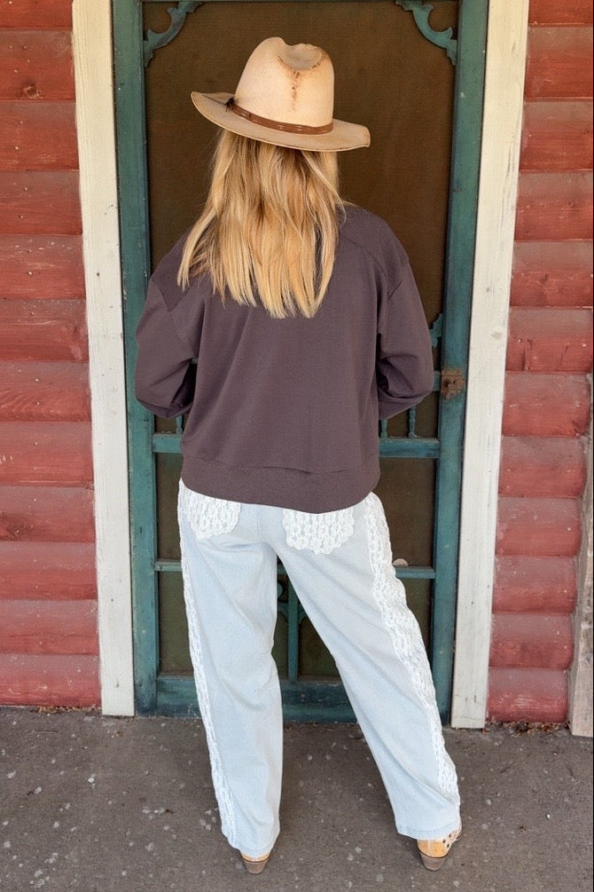 Brown Sugar Button Up Sweater