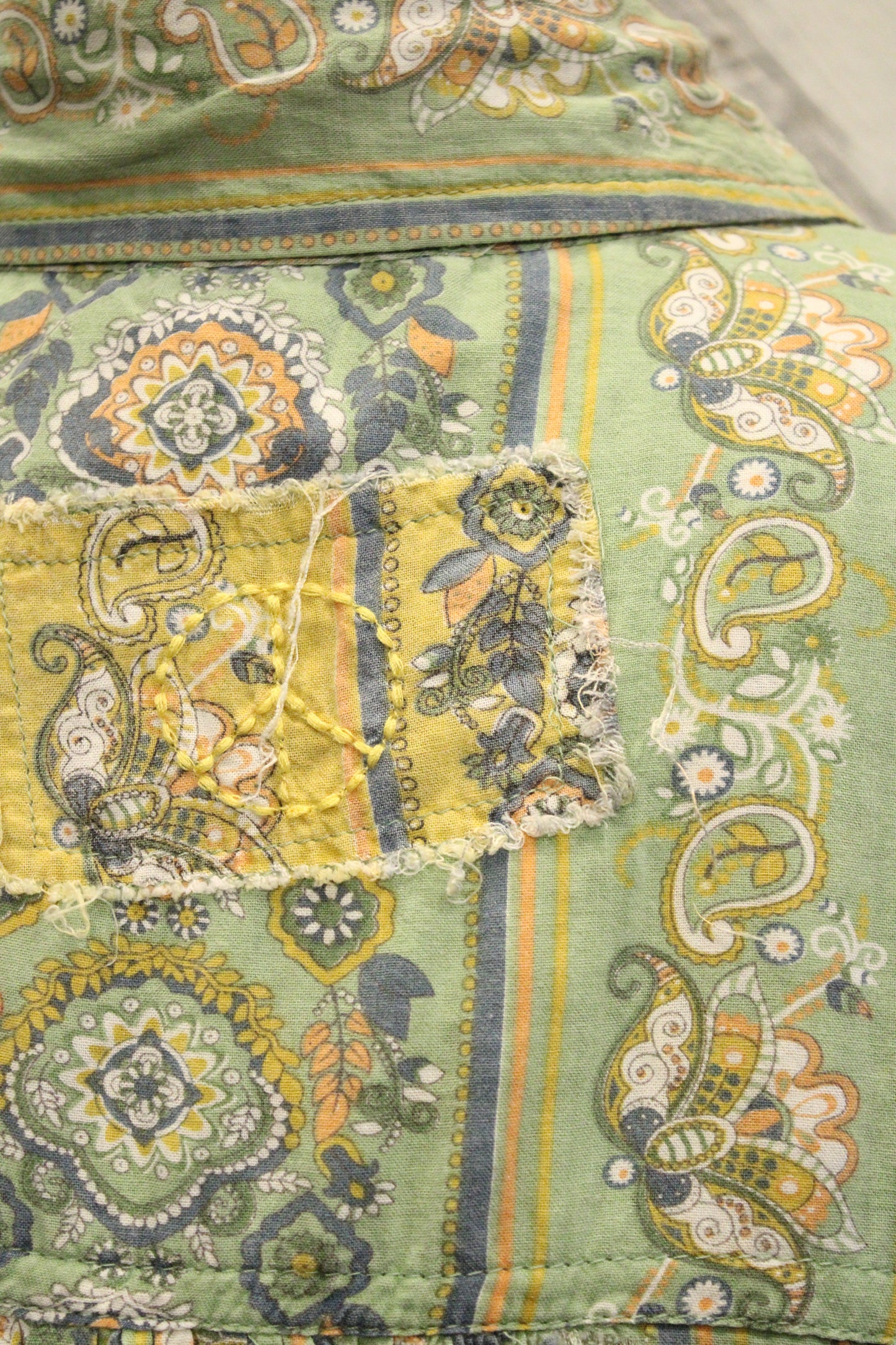 Paisley And Patches Button Down