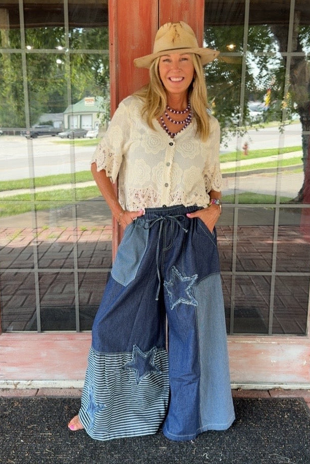 Freedom Stride Wide Leg Jeans