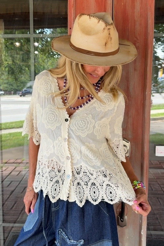 Meadow Blossom Cotton Top
